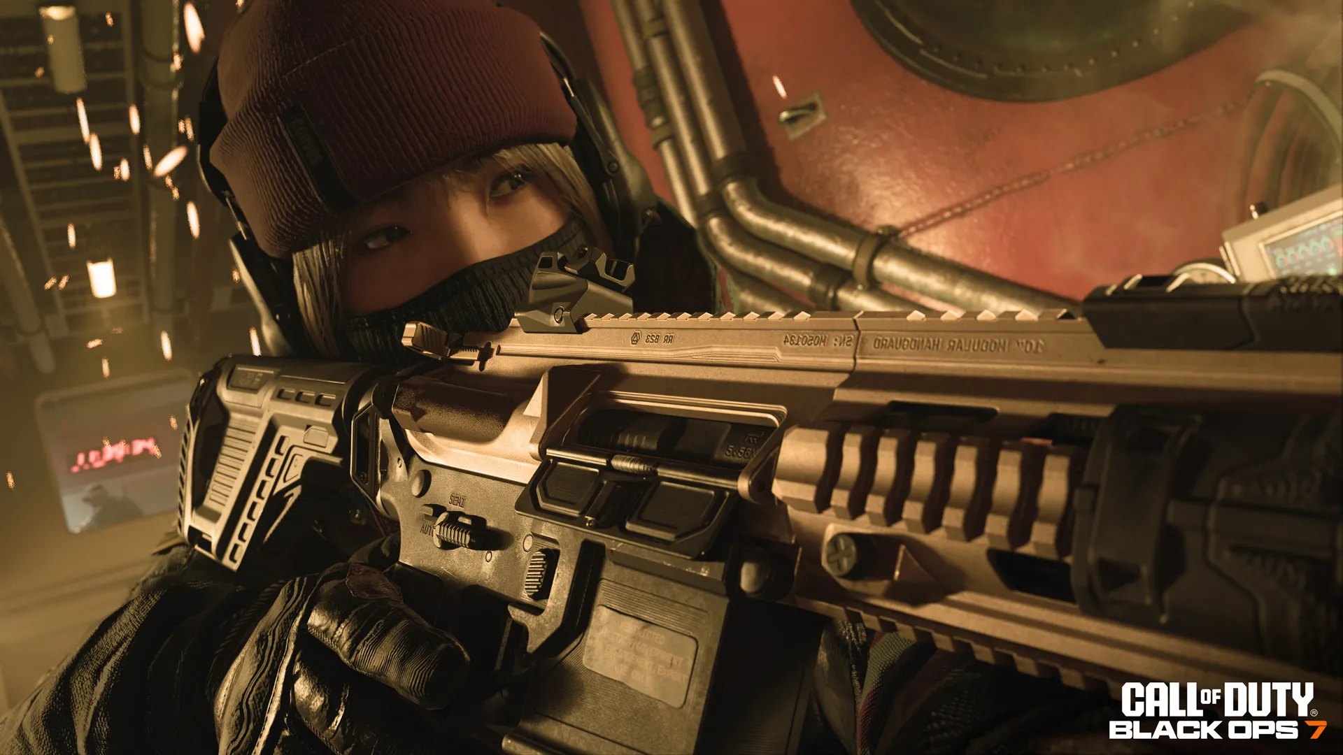 Image of a soldier holding the MK35 ISR from Call of Duty: Black Ops 7