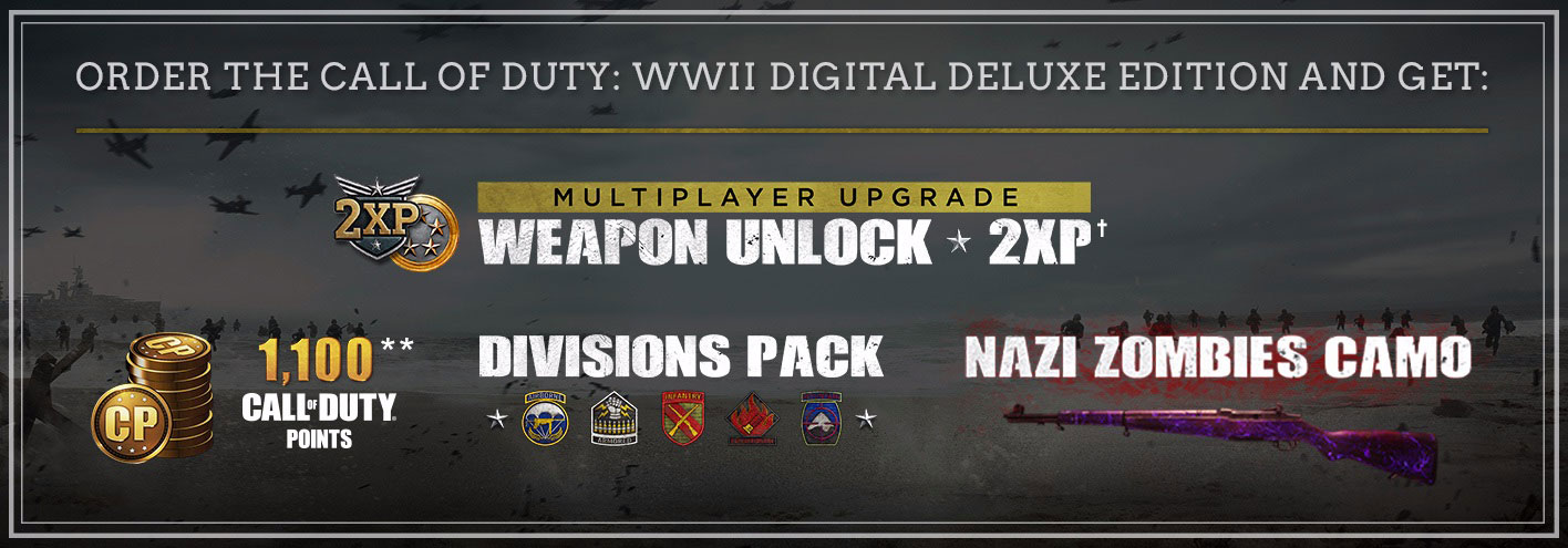 Call of Duty®: WWII  Página da Digital Deluxe